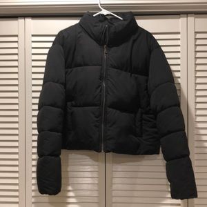 Black puff jacket